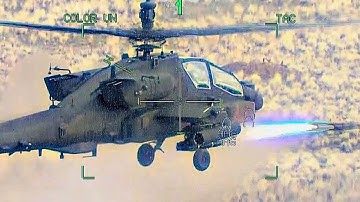 Insane Cockpit View of US AH-64 Apache in Scary Weapons Training
