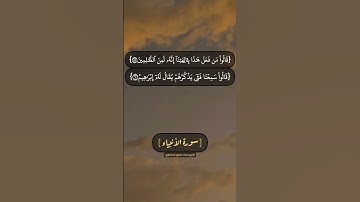 سورة الأنبياء الآية ٥٧ الى ٦١ بصوت الشيخ محمد صديق المنشاوي
