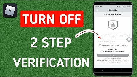 How to Turn Off 2 Step Verification on Roblox (2024) | Disable Two Step Verification on Roblox