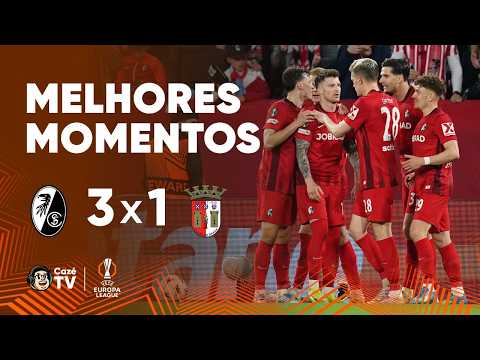 MELHORES MOMENTOS: FREIBURG 3 X 1 BRAGA | EUROPA LEAGUE 2025/2026 | SEMIFINAL