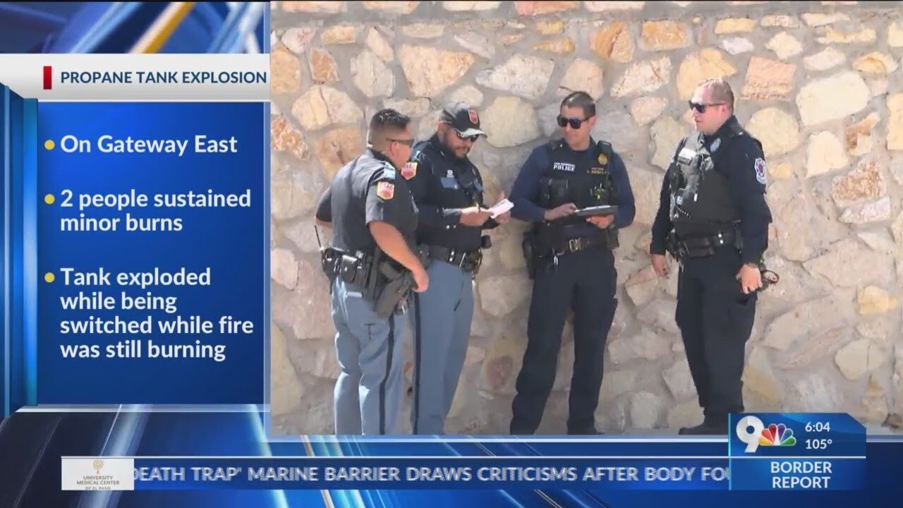 2 people injured after propane tank explosion in South Central El Paso