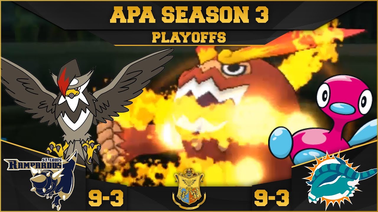 PLAYOFFS! TIME FOR REVENGE! | StL Rampardos VS Mia Donphans APA S3 | Pokemon Ultra S/M