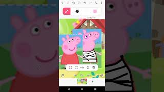 me drawing Peppa pig's sisters in flipa clip