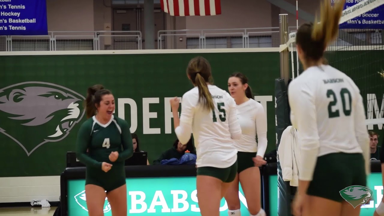 Babson Women's Volleyball vs. MIT (10/3/17) YouTube