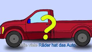 Wie viele Räder hat das Auto? - Deutsch lernen mit Kinderliedern - Yleekids Deutsch lernen
