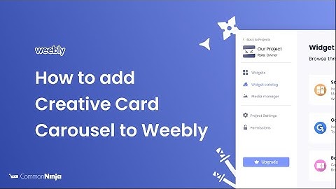 How to add a Creative Card carousel to Weebly