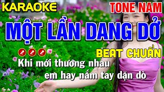 ✔ MỘT LẦN DANG DỞ Karaoke Nhạc Sống Tone Nam | Mạnh Hùng Karaoke