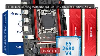 SOYO X99 Gaming Motherboard Set C612 Chipset TPM2.0 Pin with E... — Hot Deal 2026 | Limited Offer!
