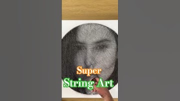 String Art Potrait Perfect Gift/The Best Of Best String Art In The World/String Art #shorts #art