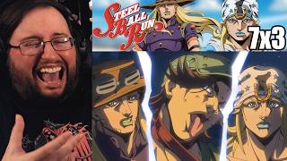Gor's "Jojo's Bizarre Adventure: Steel Ball Run Episode 3 1x3 The Desert Born Outlaws" REACTION