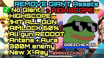 [ 1 Hit + HighScope Remove Giant assets ]Rules of Survival hack new assets = Easy Chicken😎