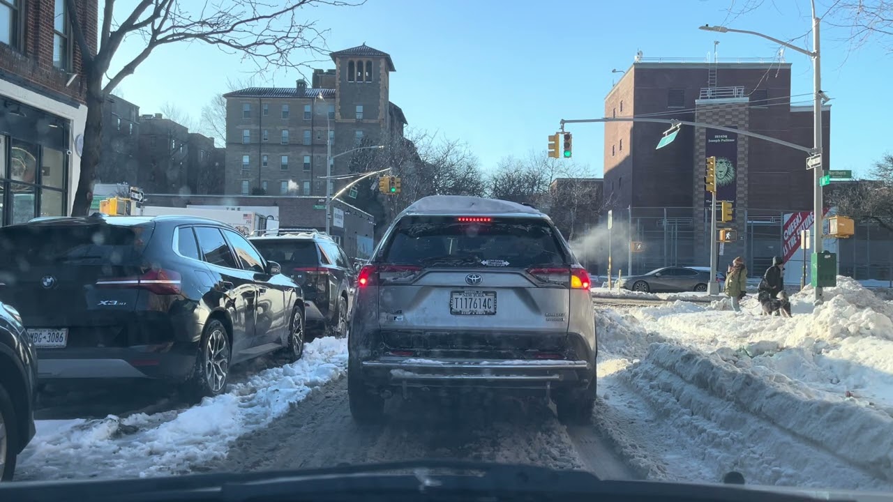 Snowy NYC!! Driving around Queens after the 2026 blizzard