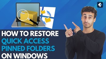 How To Restore Quick Access Pinned Folders in Windows
