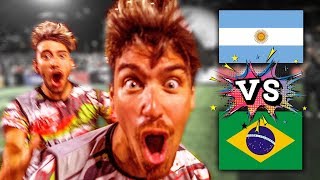 Argentina (Los Displicentes) vs Brasil (Desimpedidos) | PARTIDO en CANCHA de 4