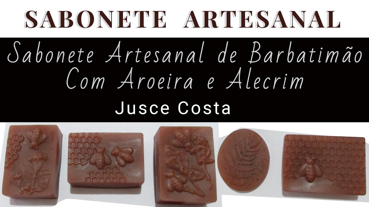 Sabonete Artesanal de Barbatimão Com Aroeira e Alecrim