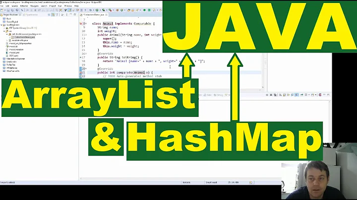 Java ArrayList and HashMap explained.