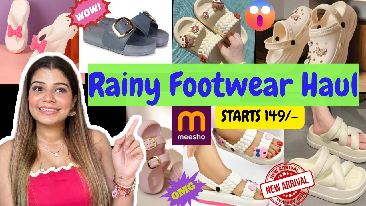 *Top* 12 Rainy Footwear Under ₹299 🔥| Affordable Rainy Footwear From Meesho🤩 