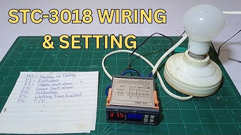 STC-3018 Temperature Controller Wiring Guide Internal Settings Explained - English 