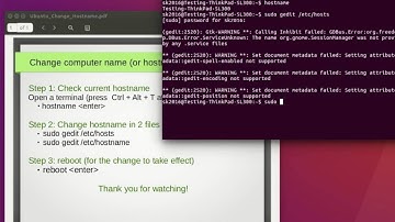 ubuntu change hostname