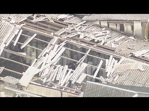 Explosion at LP Gas Container Company; Children at Nearby Nursery School Temporarily Evacuated, N...