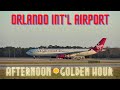 (4K) AFTERNOON GOLDEN HOUR |  PLANE SPOTTING | #ORLANDO INT&#39;L AIRPORT #AVIATION 02/06/23.