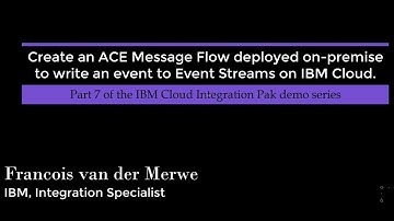 Demo 7 Connect ACE to Event Streams