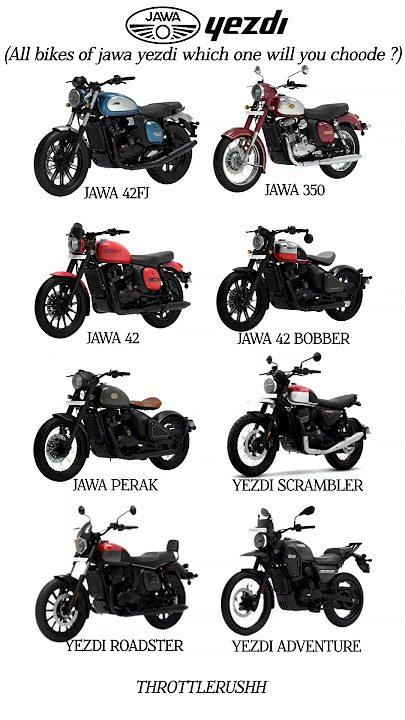 Jawa yezdi bikes lineup prices 2025 #jawa #yezdi #jawa42bobber #jawa42fj #yezdiroadster #classic