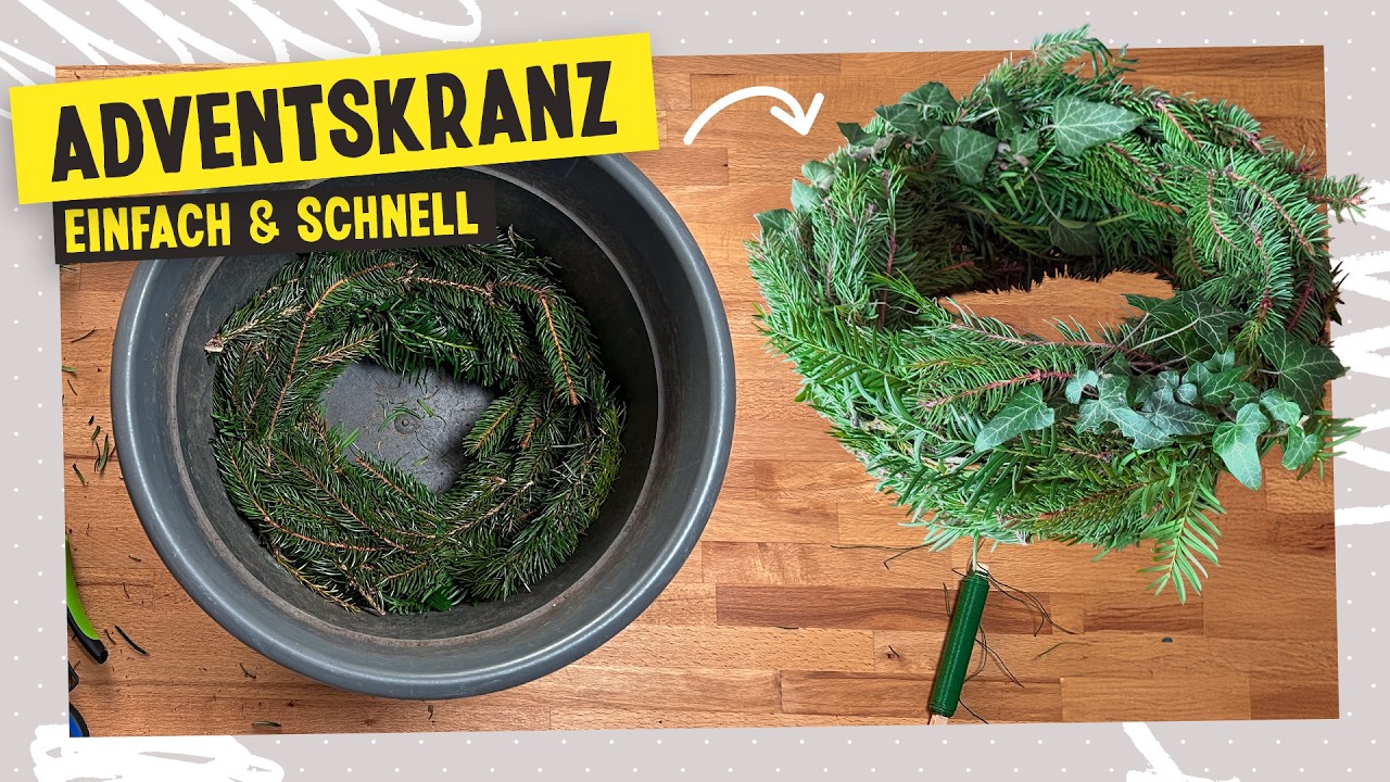 Adventskranz binden