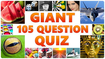 Giant 105 Question Quiz - Easy And Medium Mix