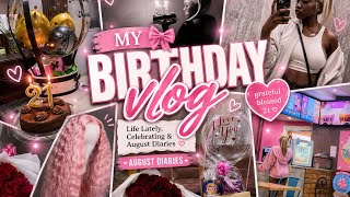 MY 21ST BIRTHDAY VLOG🎀 | MY FIRST VLOG ,Birthday surprises, Food,Gifts & August Diaries.