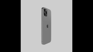 Blender 3d model iphone 12 pro 360 view