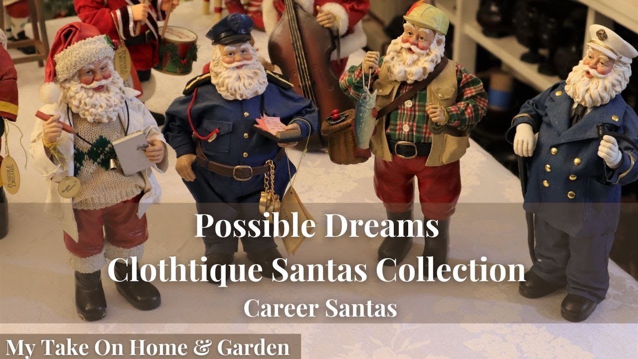 Clothtique Santas Collection by Possible Dreams - Career Santas!!