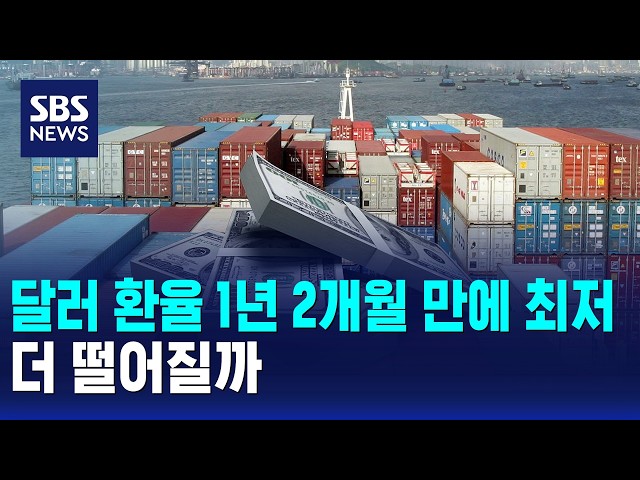 달러 환율 1년 2개월 만에 최저..더 떨어질까 / SBS
