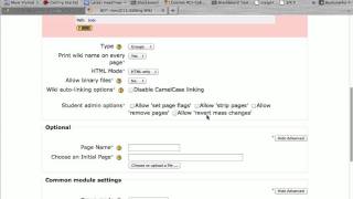 Using the Wiki Activity in Moddle