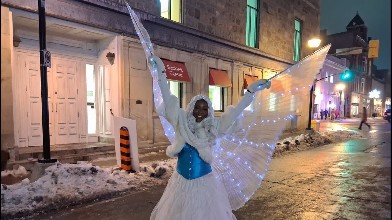 Snowflake Princess, 2025 Phil Kline's Unsilent Night, Cambridge, ON - clip P1290362