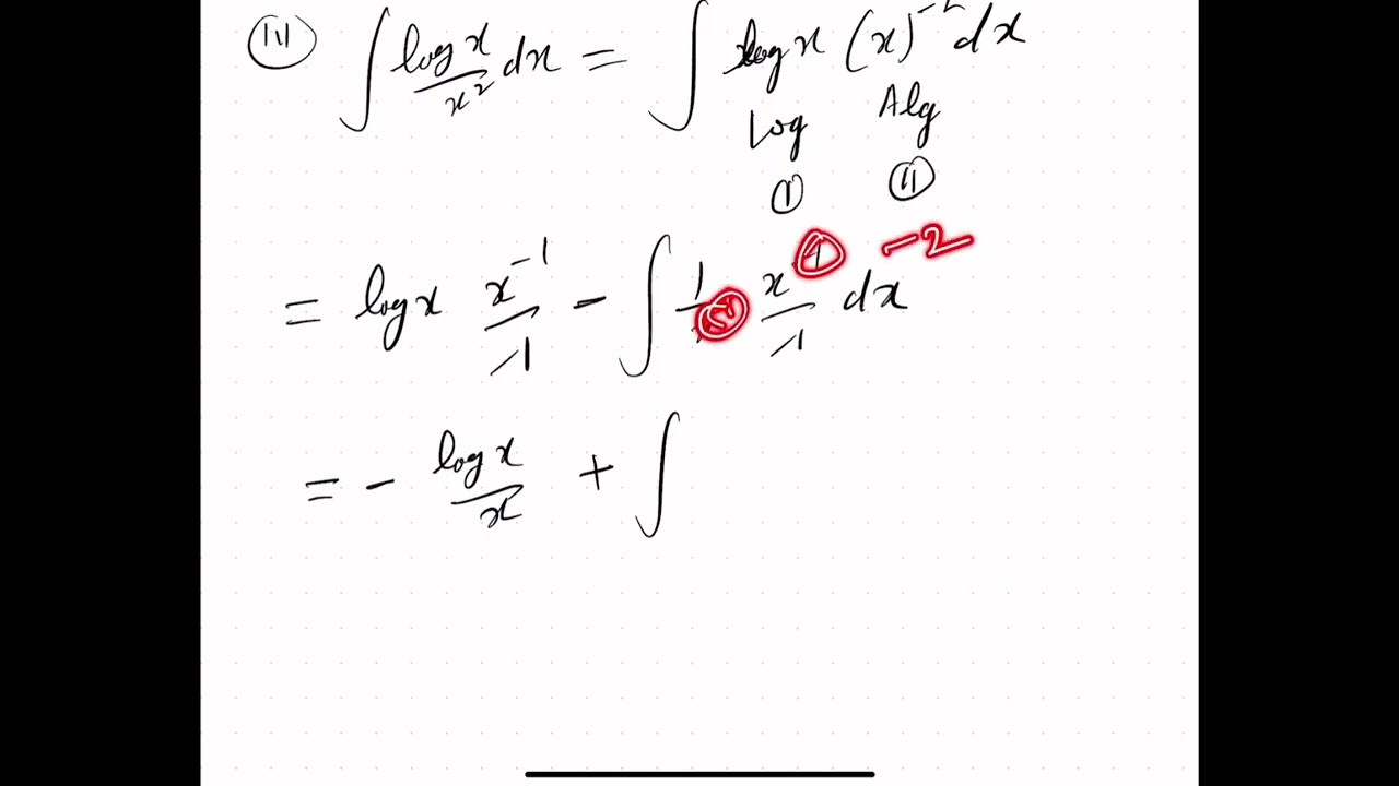 Integral with a logarithmic function 1/3