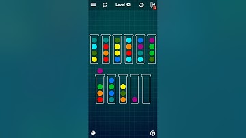 Ball Sort Puzzle Level 42 (Colour Sorting Games)