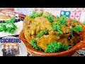 Receta: Espinazo en salsa cremosa de poblano con huauzontles | Cocineros Mexicanos