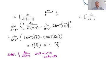 Improper Integrals (Calc BC Topic), pg 2, pt 2