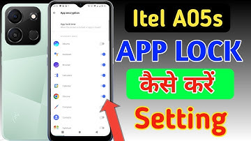 How to lock apps in Itel a05s/Itel a05s me app lock kaise kare/app lock setting
