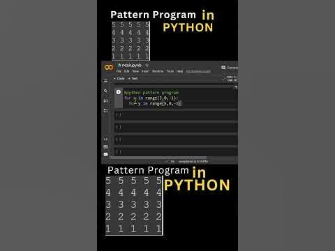 Beautiful Python Pattern Program 🔥⚡🔥🔥#coding #programming #python # ...