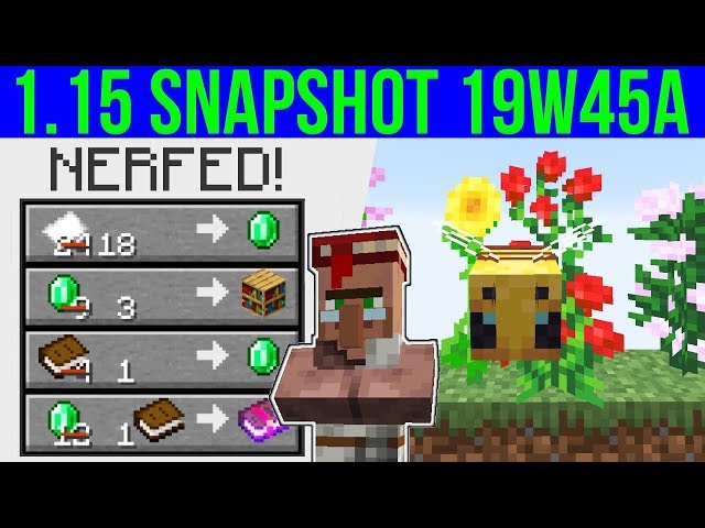 Minecraft 1.15 Snapshot 19w39a (Blaze 3D Rendering) 