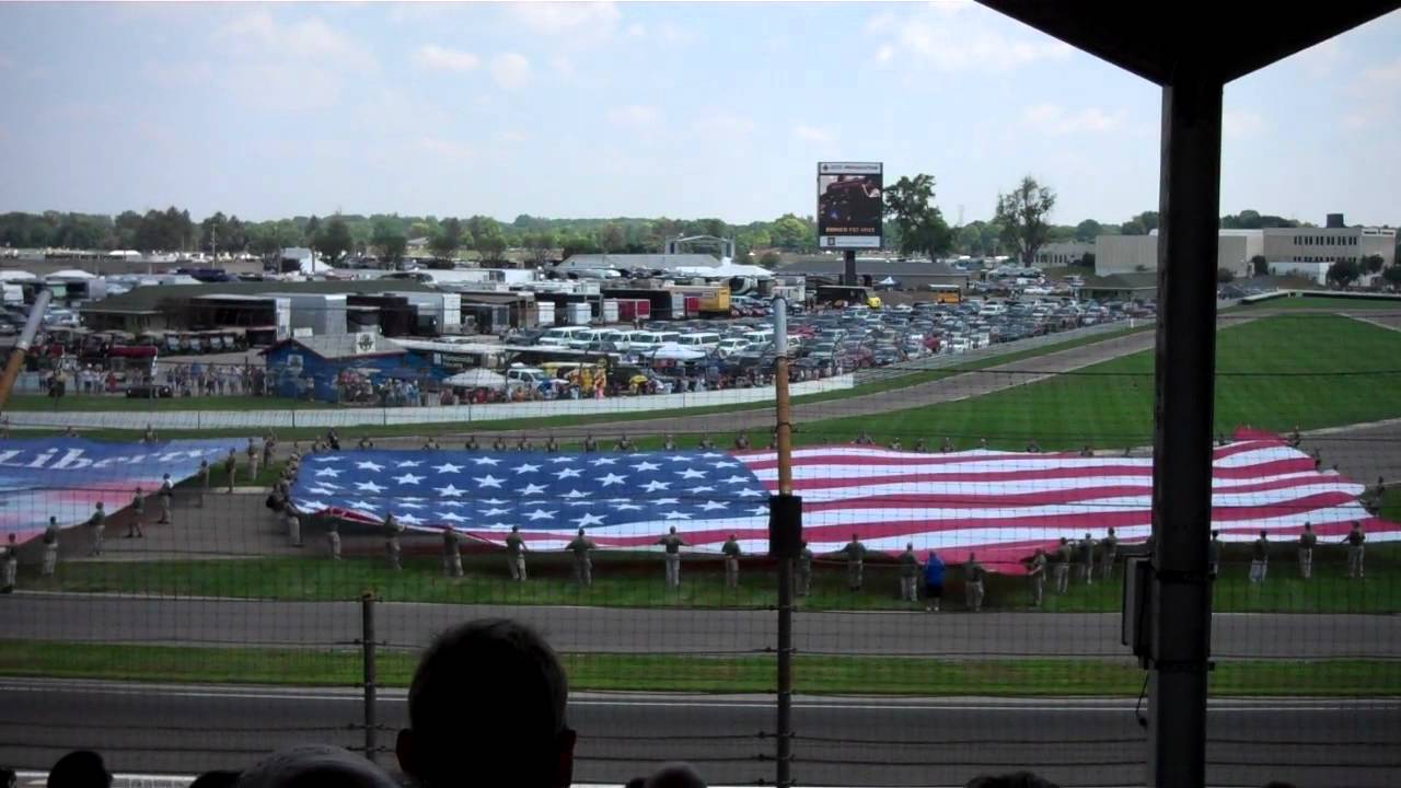 Rascal Flatts sings National Anthem at Brickyard 400, 2011