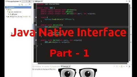 Creating JNI methods and header file