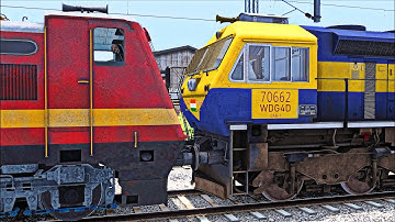 Loco failed of Pallavan Superfast Express | Rescue By LDH WDG4D in Indian Train Simulator