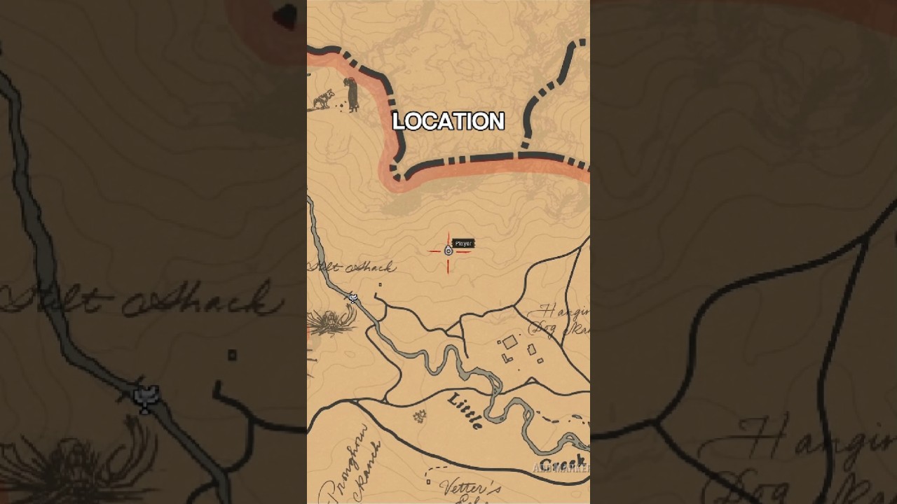 3. Местонахождение легендарного предмета в Red Dead Redemption 2.