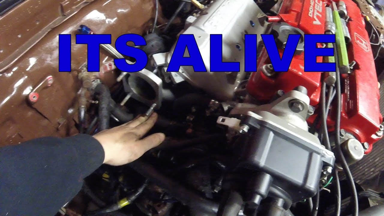 Jackson Racing Supercharger Installed B Swap B20V CRX First Start! Part ...