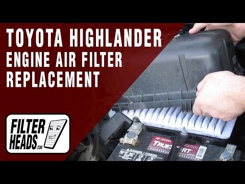 How to Replace Engine Air Filter 2008-2013 Toyota Highlander V6 3.5L