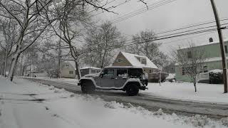 Blanket of Snow: Winter's Touch on Staten Island, NYC