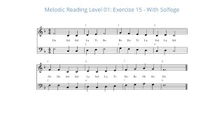 Melodic Reading Level One : Exercise 15